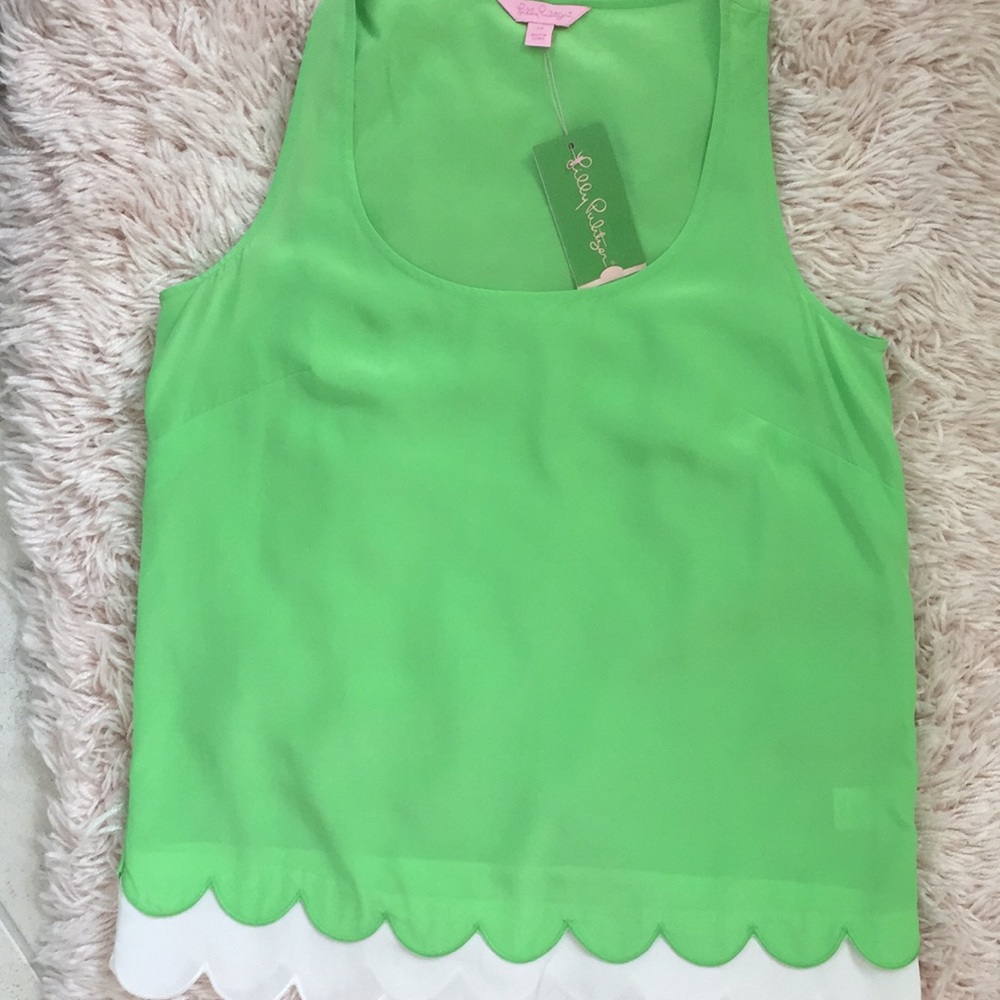 NWT🌴LILLY PULITZER Carlina Top SIZE XS New Green